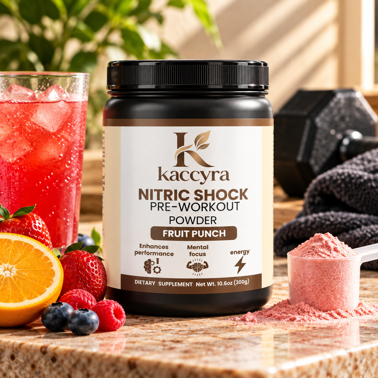 Nitric Shock Pre-Workout Powder (Fruit Punch)
